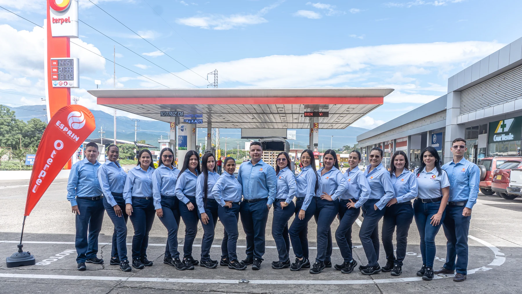 Equipo administrativo de ESPRIN en la estación