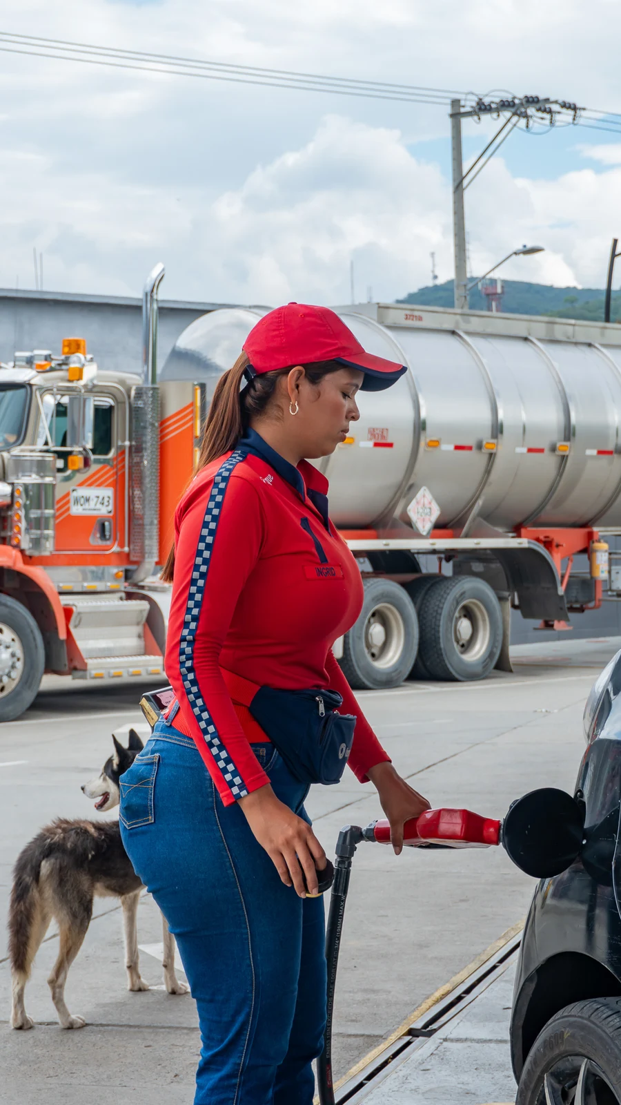 Atención a vehículos en una estación ESPRIN